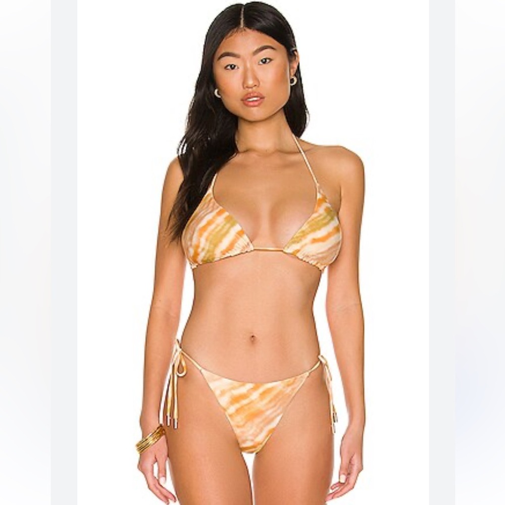Cult Gaia Estella Bikini Top in Dusty Dye REVOLVE